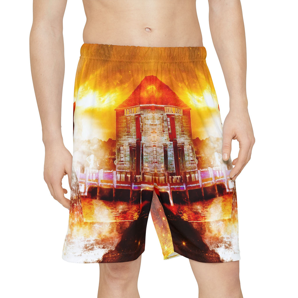 Samhain Eve Salem Harbor Dreams Men’s Sports Shorts