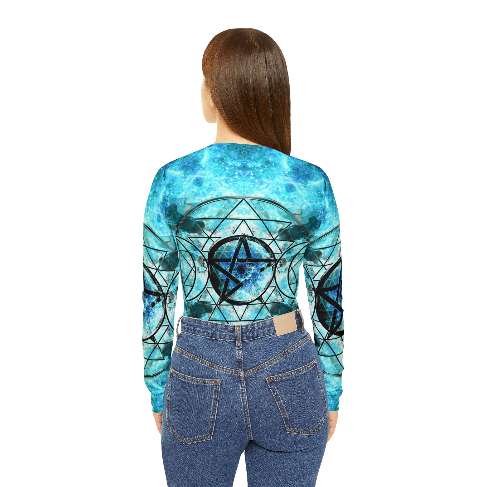 Amen Jin's all the White Horses Triple Goddess Meditations Long Sleeve V-neck