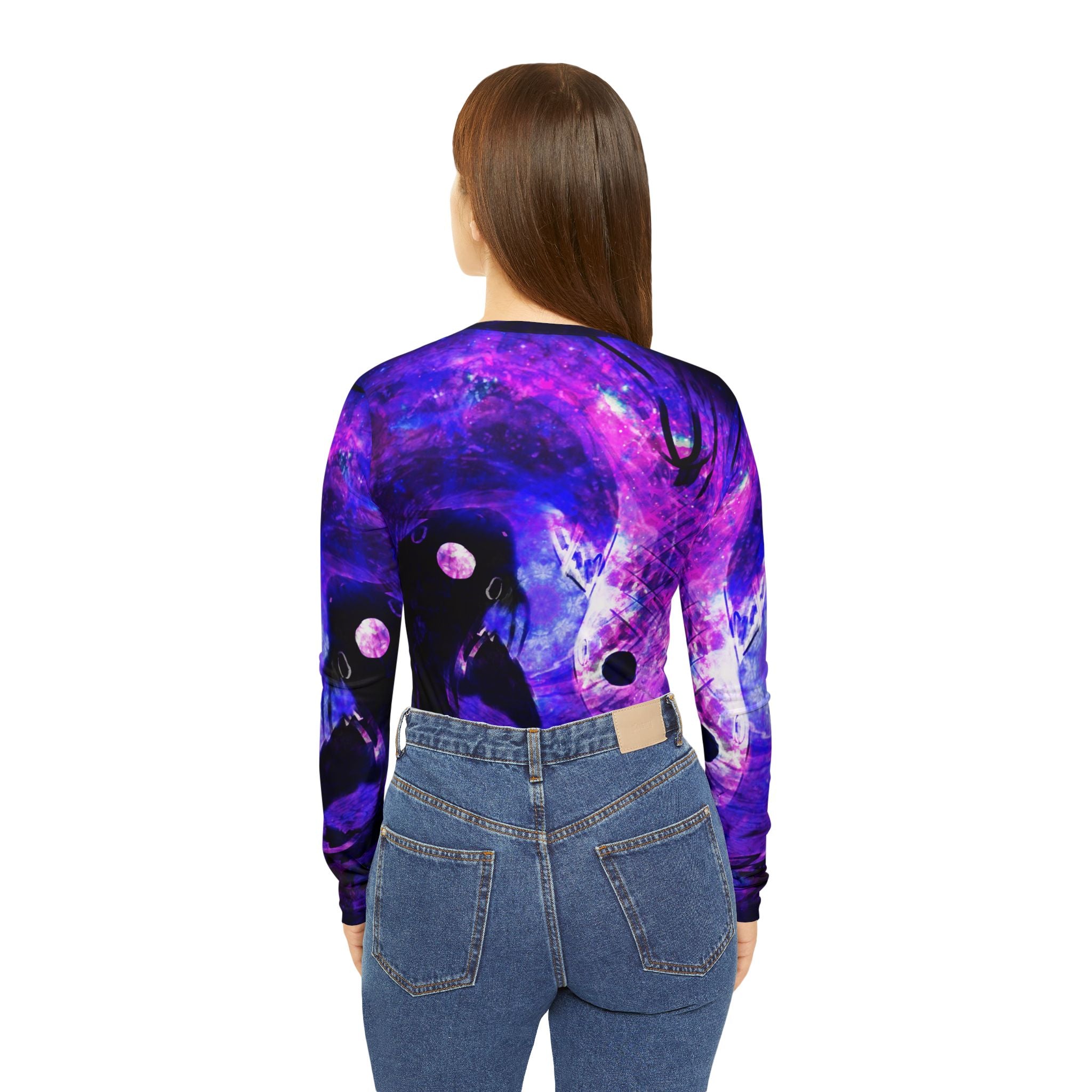 Ajna Koi Desires Women's Long Sleeve V-neck Shirt