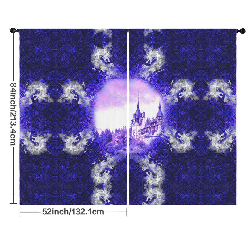 Katerina's Dragon's Eye Desires Dragoness Dreams Floor-To-Ceiling Curtain 52x84inch | Ships from USA