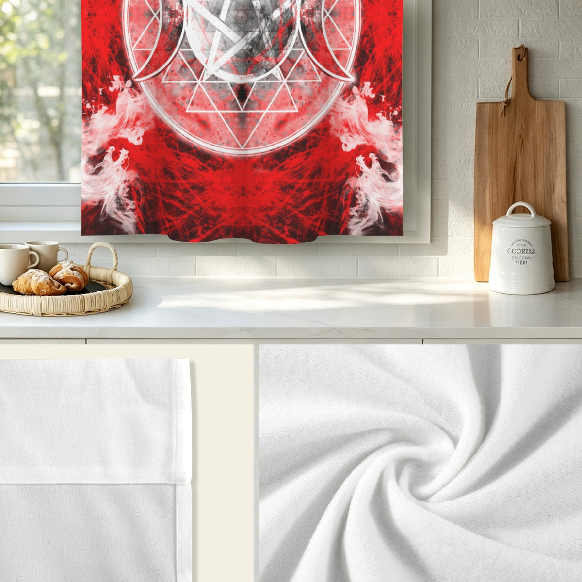 Katerina's Waiting for Hello Triple Goddess Meditations Window Curtain 52" x 63" ( 1 Piece ) | Ships from USA