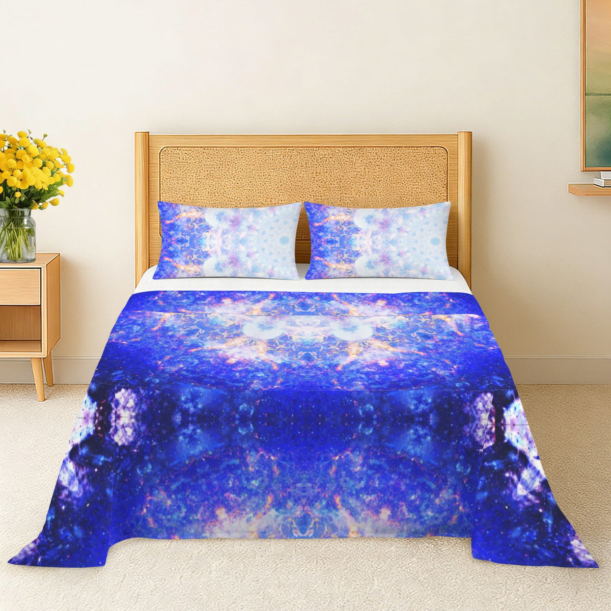 Amen Jin's Katerina's Afterall Desires 3-Piece Bedding Set (Bed Sheet + Pillowcases)  | Ships from USA