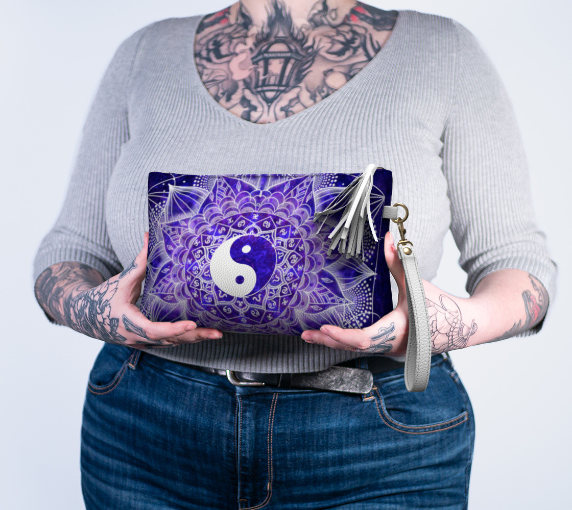 Katerina's Dragon's Eye Desires Yin Yang Meditations Vegan Leather Makeup Bag