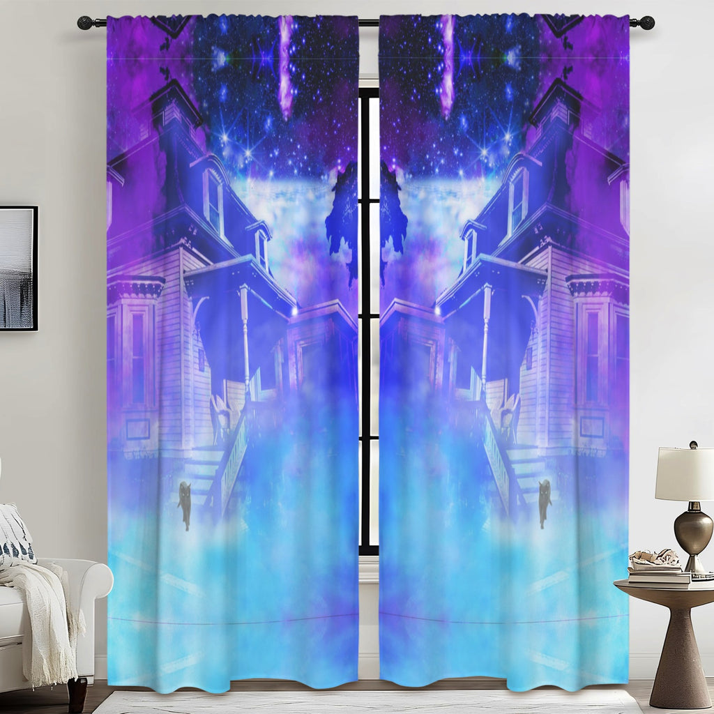 Amen Jin's Katerina's Eros & Psyche Hocus Pocus Desires Floor-To-Ceiling Curtain 52x84inch | Ships from USA