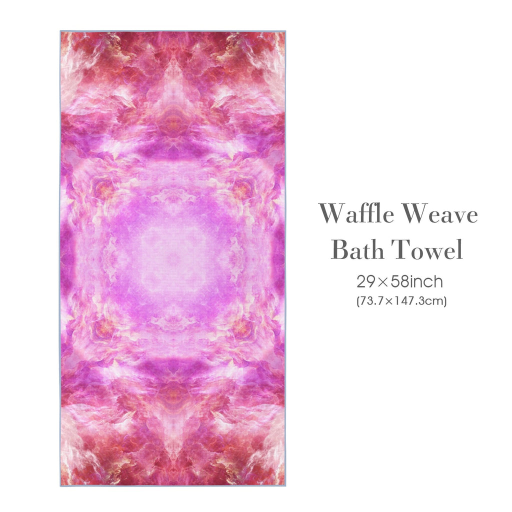 Katerina's Unconditional Desires Waffle Weave Bath Towel 29" x 58" | Ships from USA