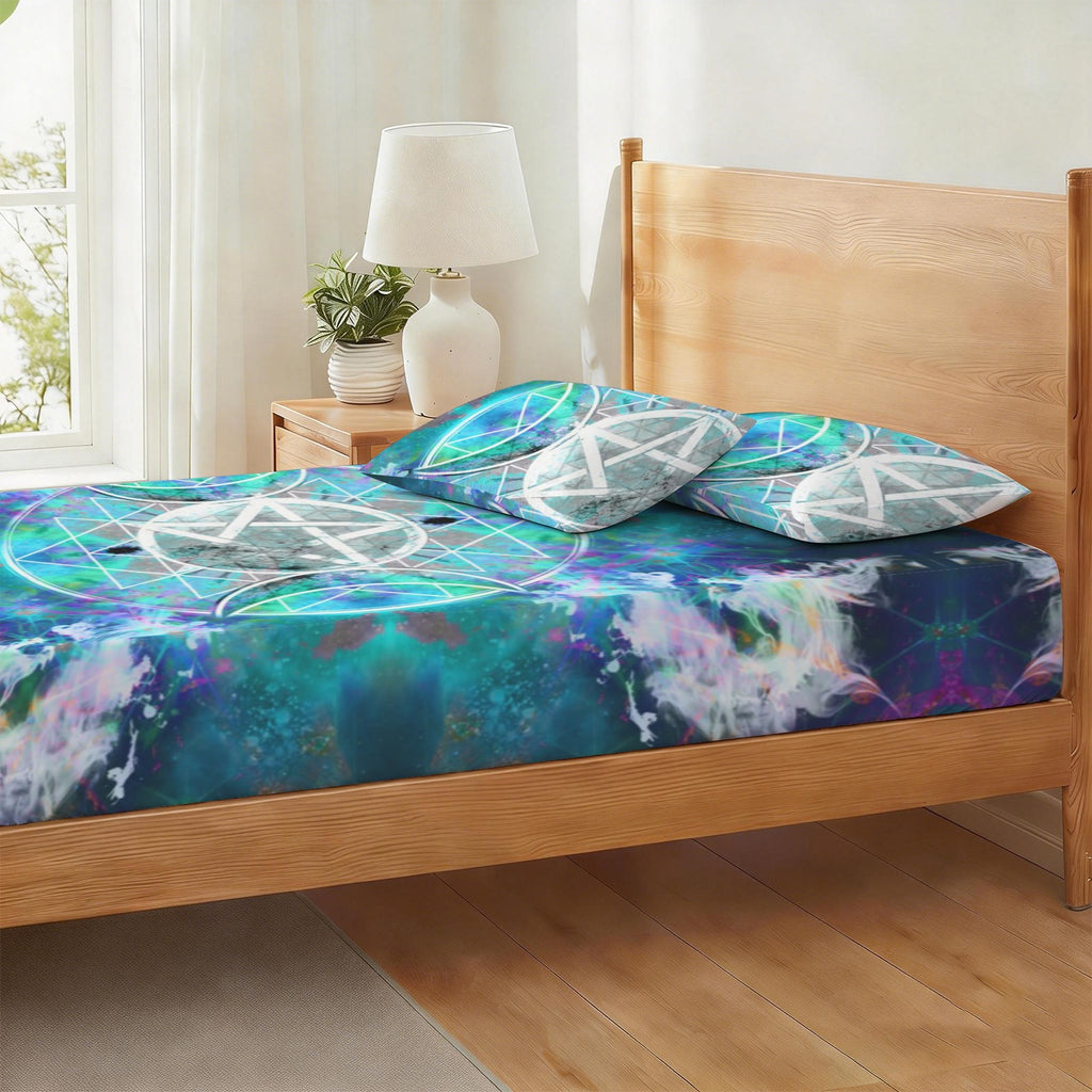 Katerina's Now & Forever Triple Goddess Meditations Twin Bedding Set (Fitted Sheet + Pillowcases) | Ships from USA
