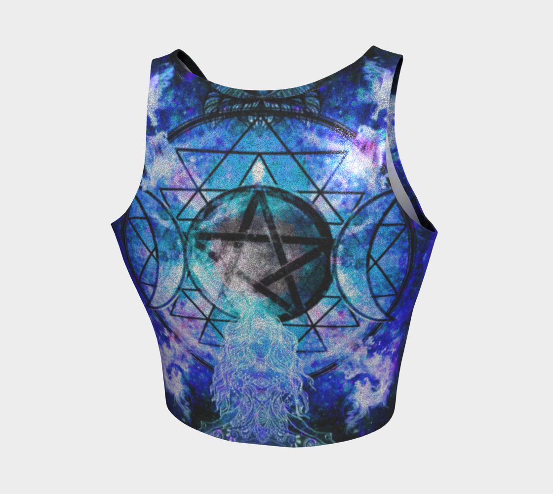 Amen Jin's Memories of Yesterday Magickal Awakening Meditations Athletic Crop Top