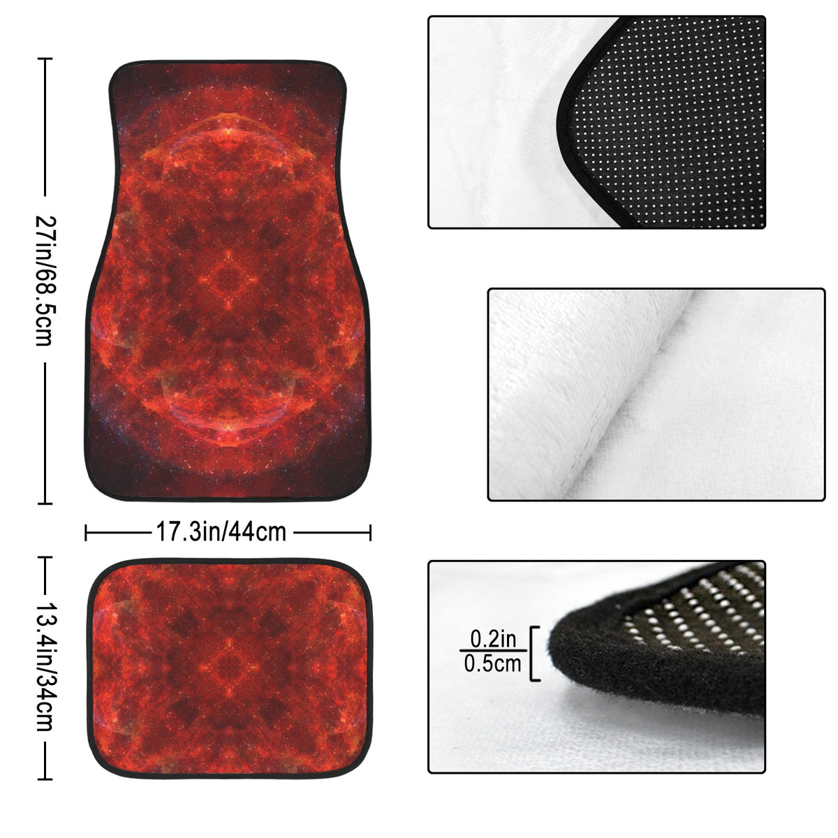 Katerina's Love and Hatred Desires 4-Piece Car Floor Mats （Customized Separately）| Ships from USA