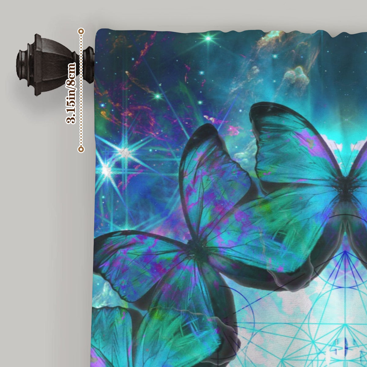 Katerina's Now & Forever Metamorphosis Meditations Window Curtain 27.6" x 39.4" ( 1 Piece ) | Ships from USA