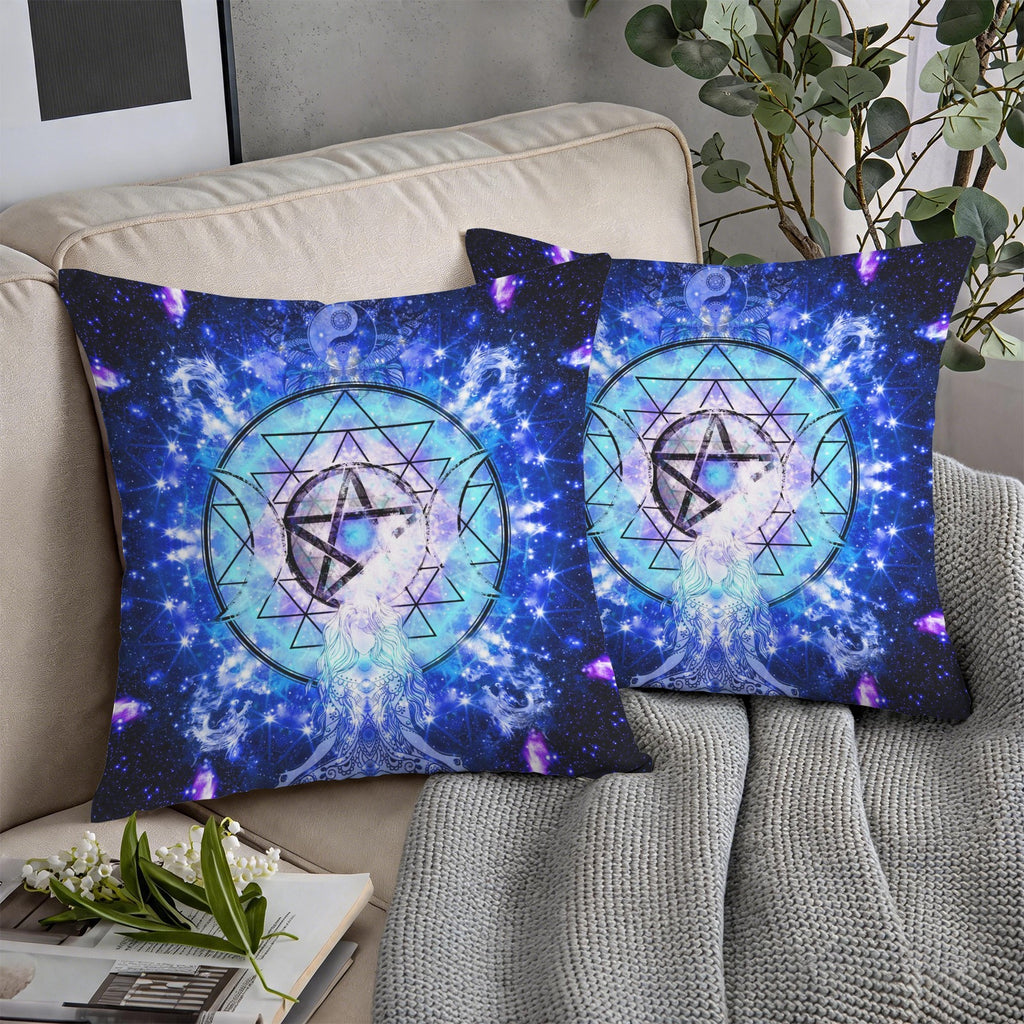 Amen Jin's Katerina's Eros & Psyche Magical Awakening Meditations Custom Pillow Cases 18" x 18" (2-Pack) | Ships from USA