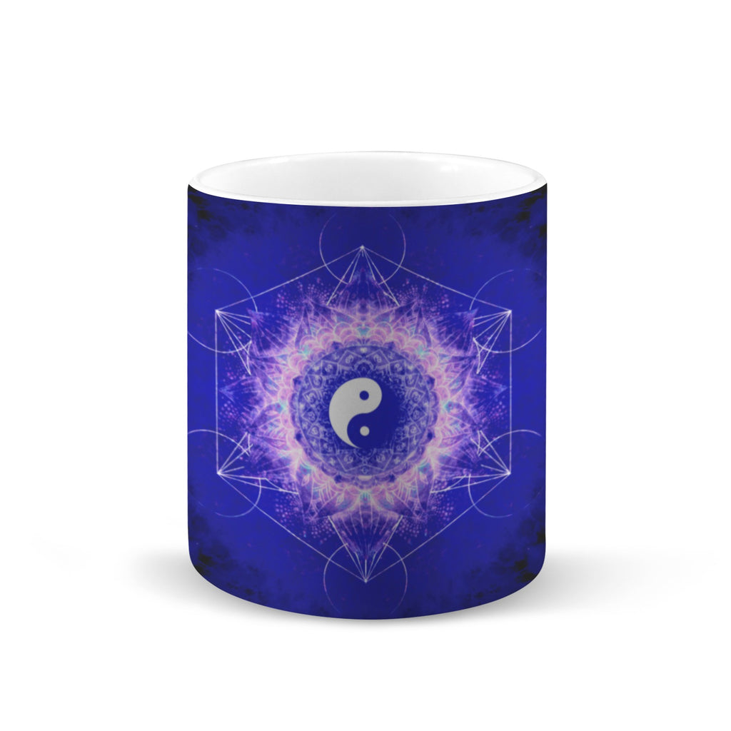 Katerina's Uncertainty in Time & Space Yin Yang Meditations Custom White Mug(11OZ)(Set of 2) | Ships from USA