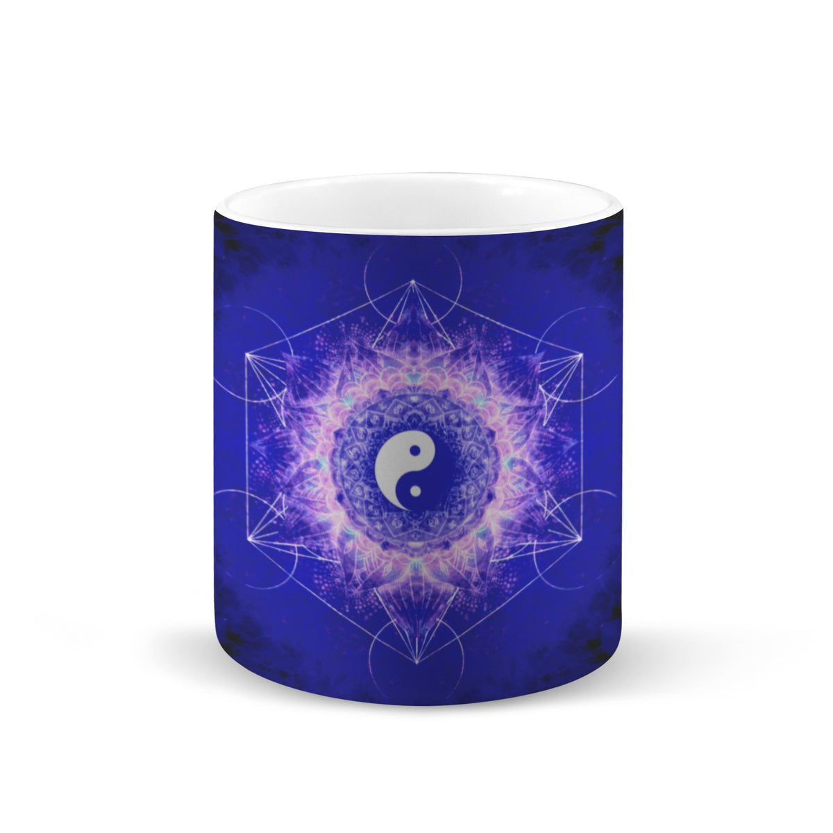 Katerina's Uncertainty in Time & Space Yin Yang Meditations Custom White Mug(11OZ)(Set of 2) | Ships from USA