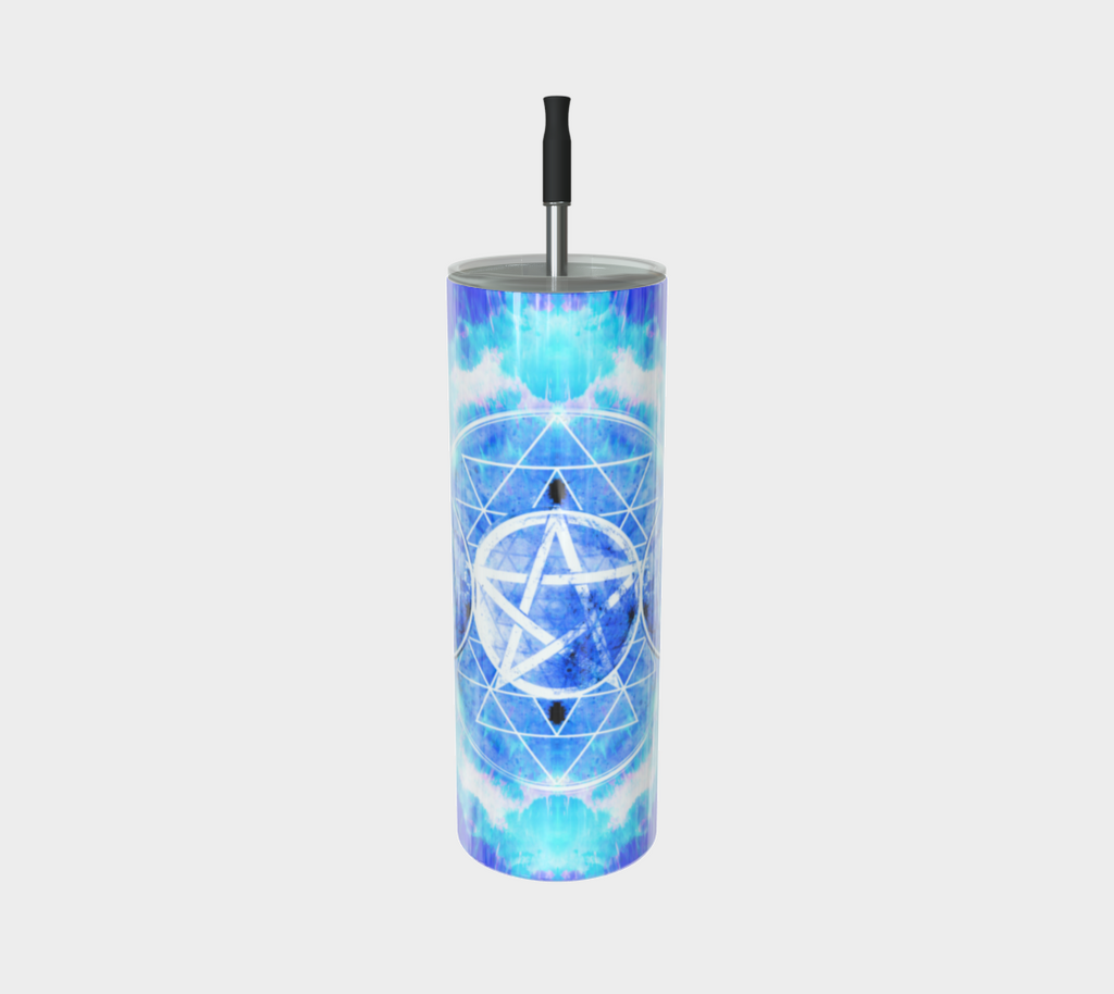 Amen Jin's Blue Sun Triple Goddess Meditations Stainless Steel Tumbler