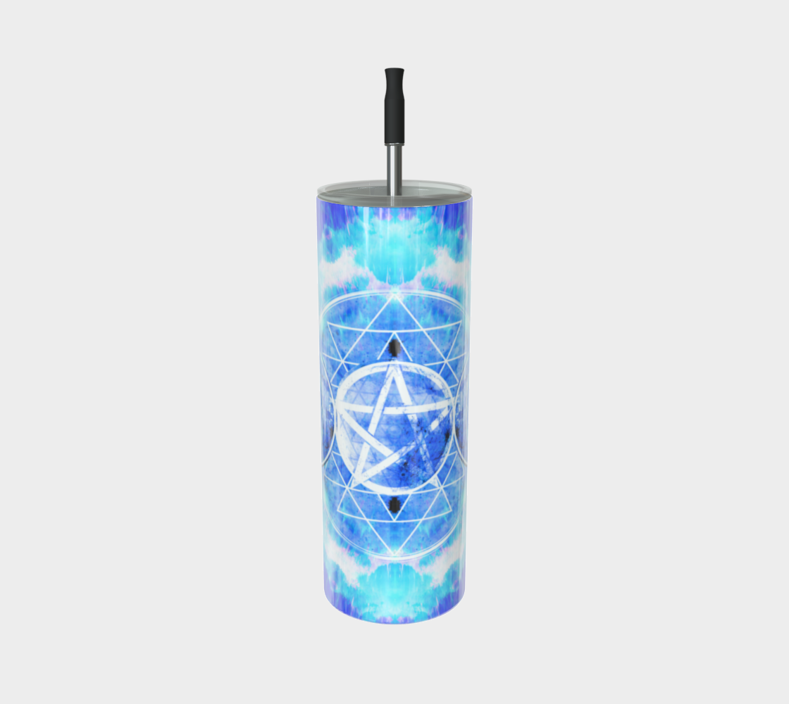 Amen Jin's Blue Sun Triple Goddess Meditations Stainless Steel Tumbler