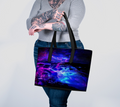 Amethyst Majical Sea Dreams Vegan Leather Tote Bag