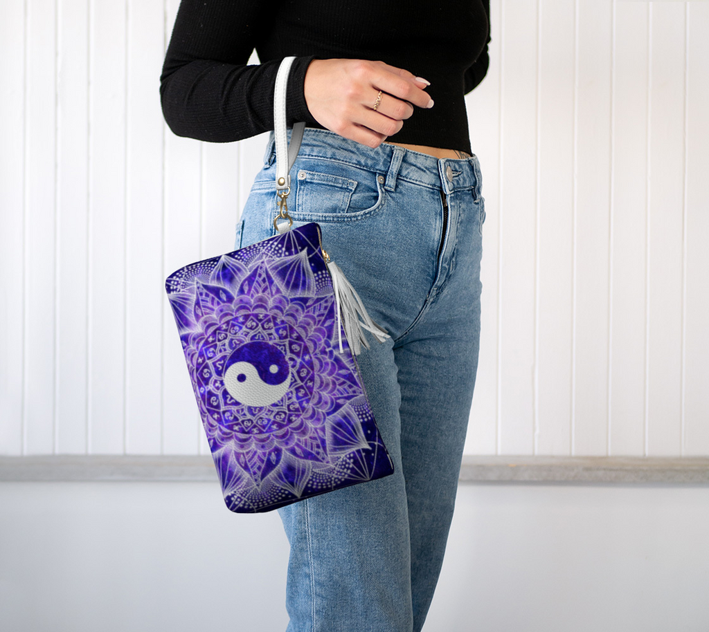 Katerina's Dragon's Eye Desires Yin Yang Meditations Vegan Leather Makeup Bag