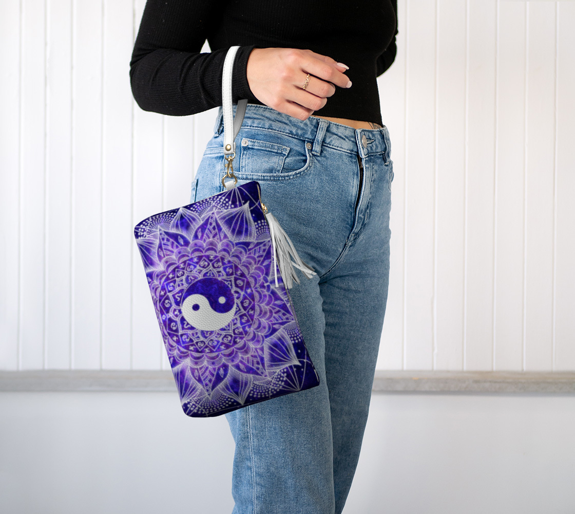 Katerina's Dragon's Eye Desires Yin Yang Meditations Vegan Leather Makeup Bag