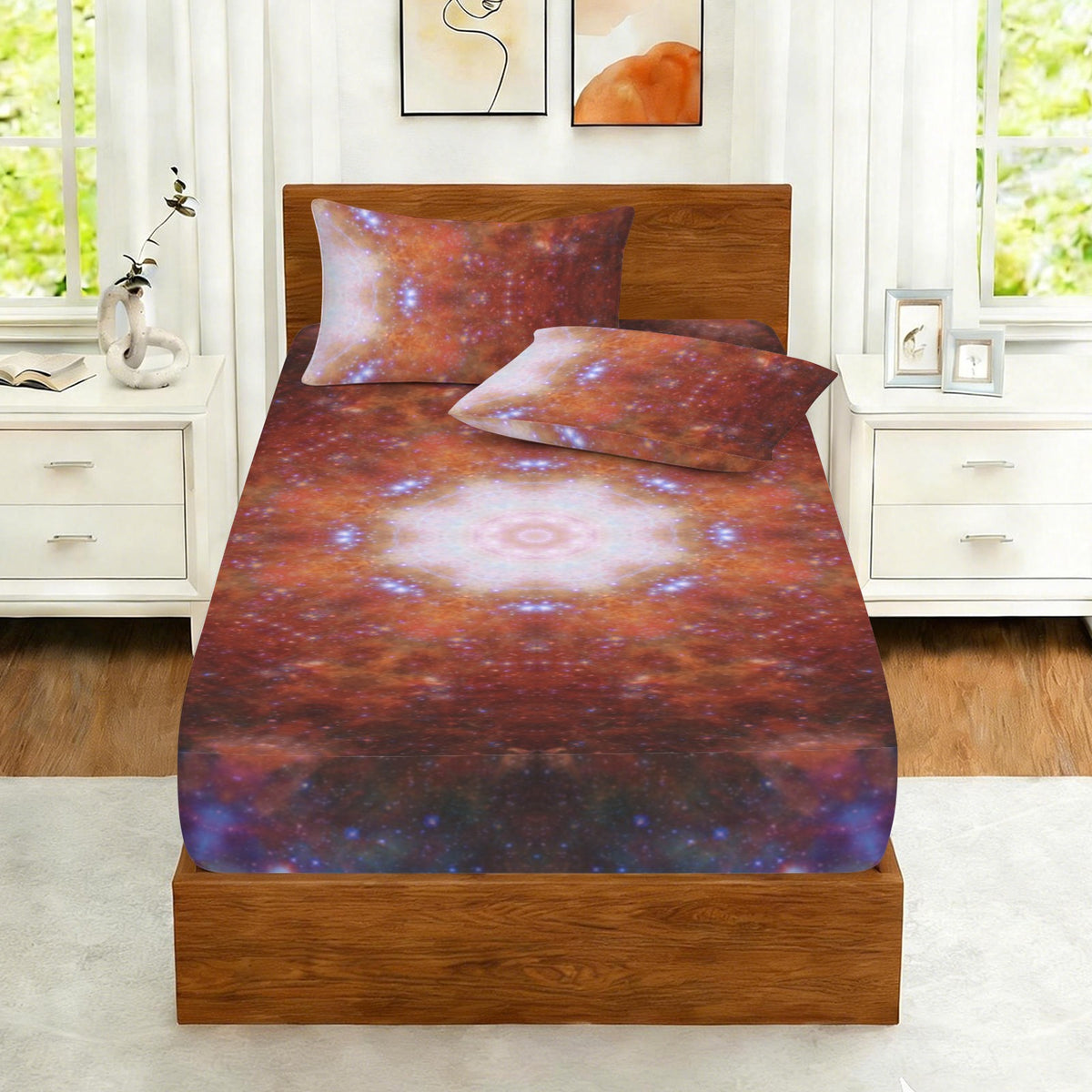 Katerina's Foreverlast Desires Twin Bedding Set (Fitted Sheet + Pillowcases) | Ships from USA