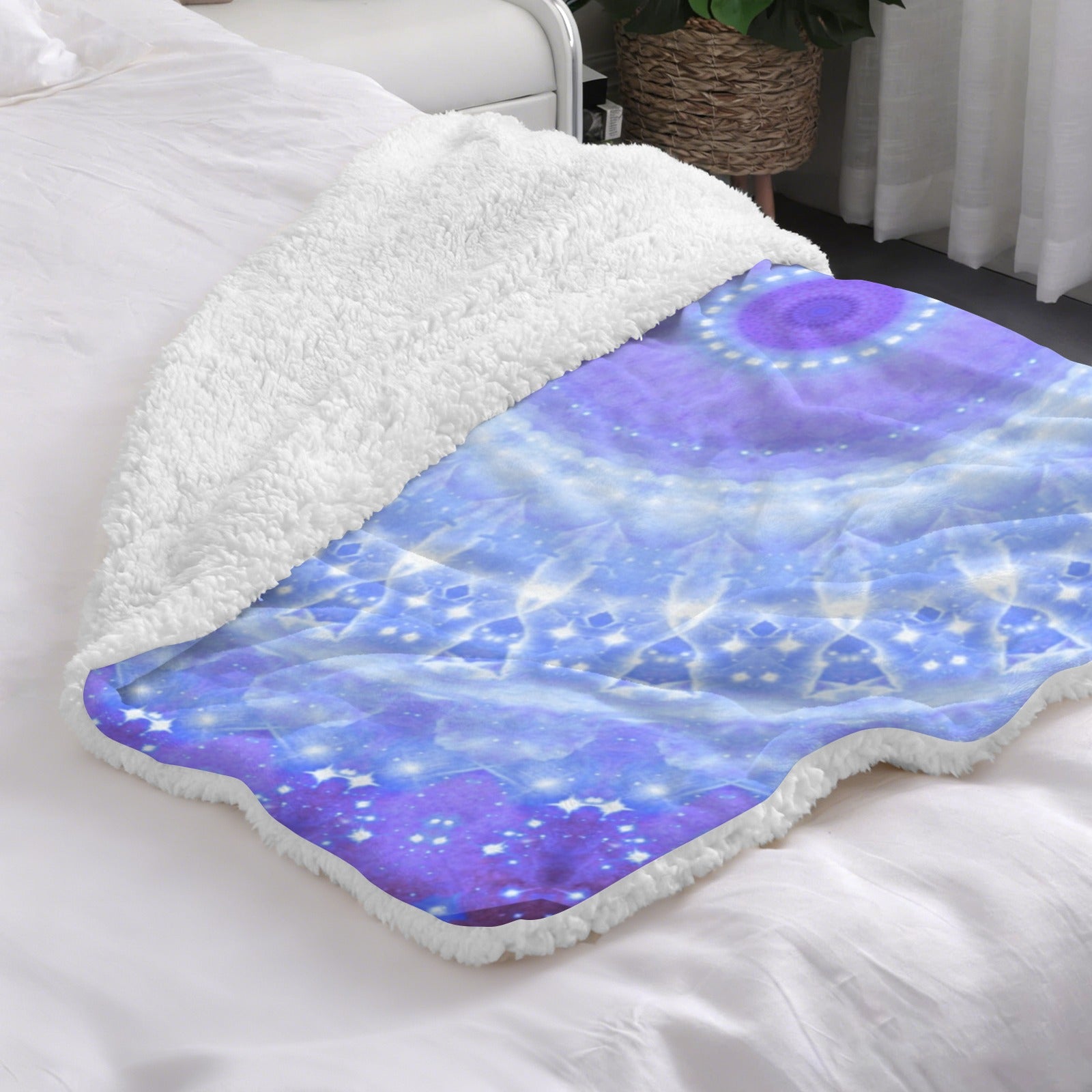 Katerina's Living on a Prayer Desires Sherpa Fleece Blanket 30" x 40" | Ships from USA