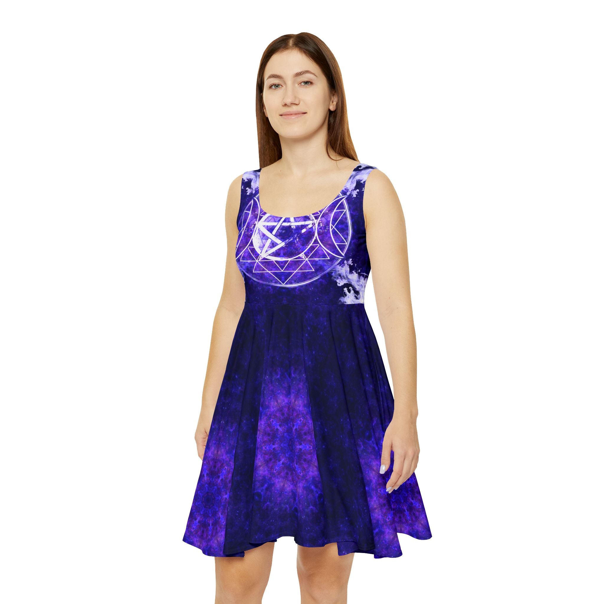 Katerina's Dragon's Eye Triple Goddess Meditations Women's Skater Dress