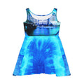 Amen Jin's Blue Fire Portland Meditations Women's Skater Dress