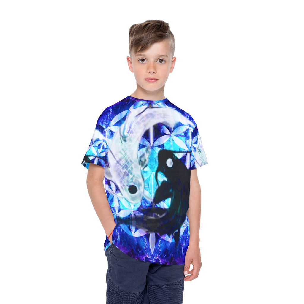 Amen Jin's Dragon's Gate Koi Meditations Kids Sports Jersey