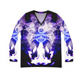 Katerina's We Will Go Home Lotus Meditations Women's Long Sleeve V-neck Shirt