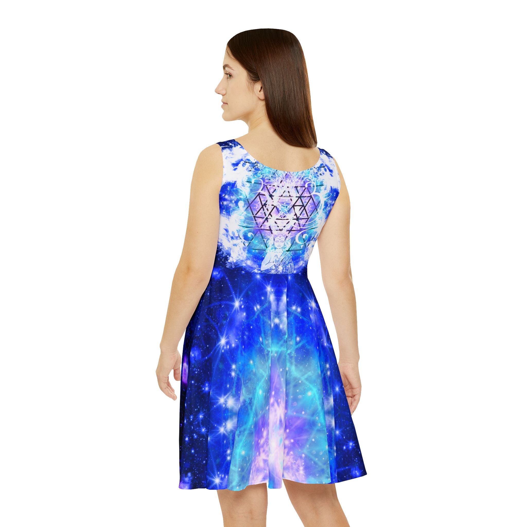 Amen Jin's Katerina's Eros & Psyche Buddha Meditations Women's Skater Dress