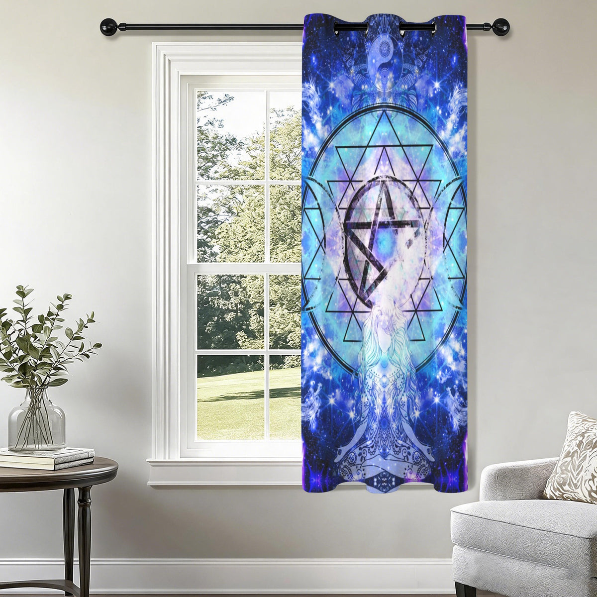 Amen Jin's Katerina's Eros & Psyche Magical Awakening Meditations Grommet Curtain 42" x 63" ( 1 Piece ) | Ships from USA