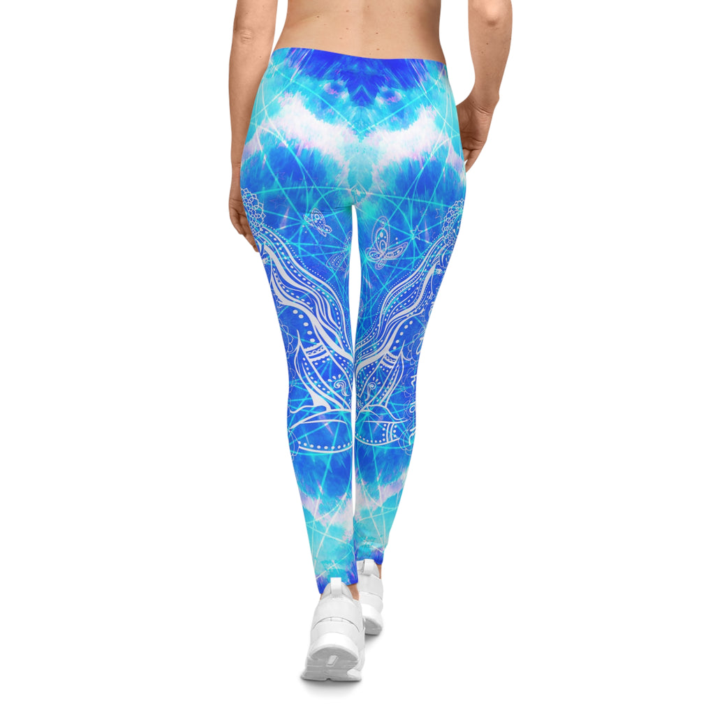 Amen Jin's Blue Sun Cosmic Meditations Women's Casual Leggings