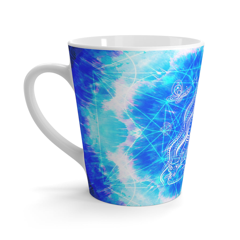Amen Jin's Blue Sun Cosmic Meditations Latte Mug