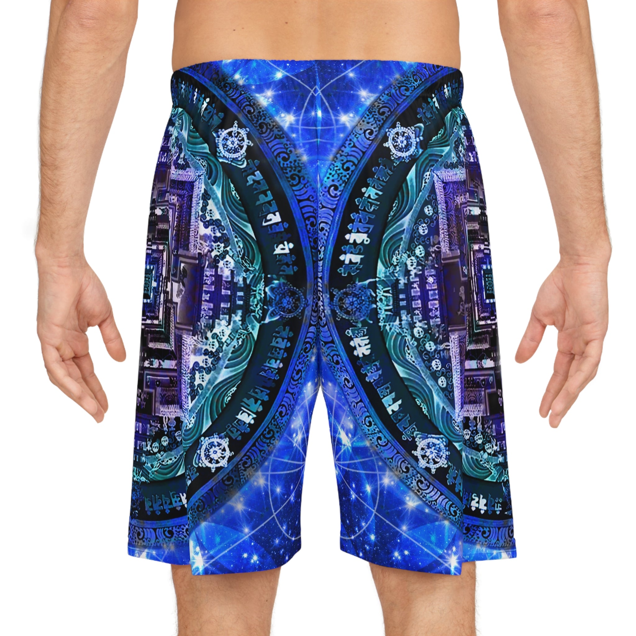 Amen Jin's Katerina's Eros & Psyche Wheel of Time Meditations Basketball Shorts