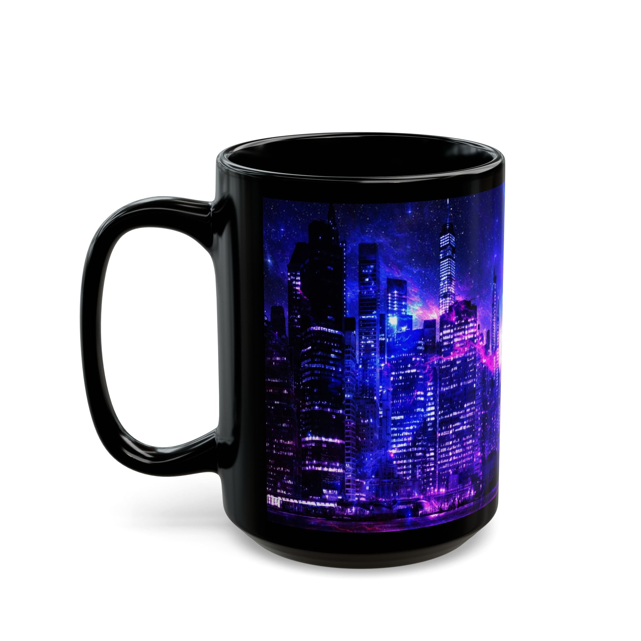 Amethyst New York Dreams Black Mug