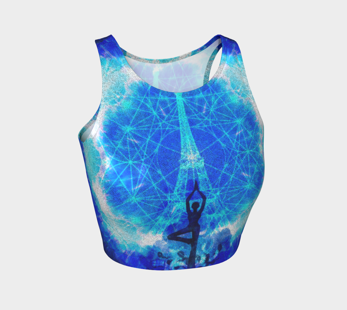 Amen Jin's Blue Sun Parisian Meditations Athletic Crop Top