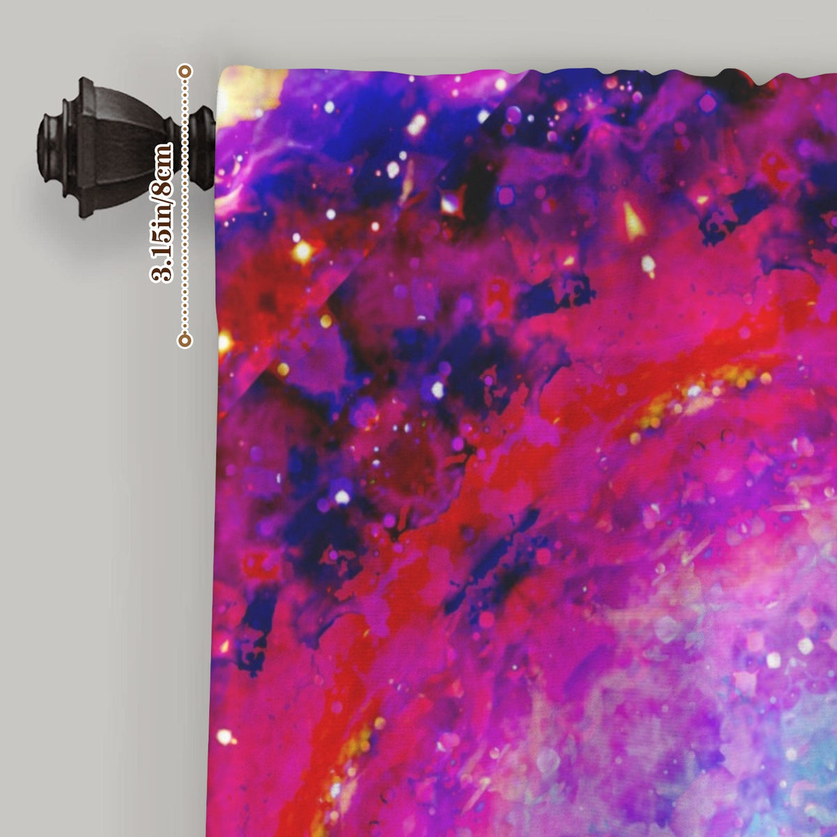 Katerina's Citadel Desires Window Curtain 52" x 63" ( 1 Piece ) | Ships from USA