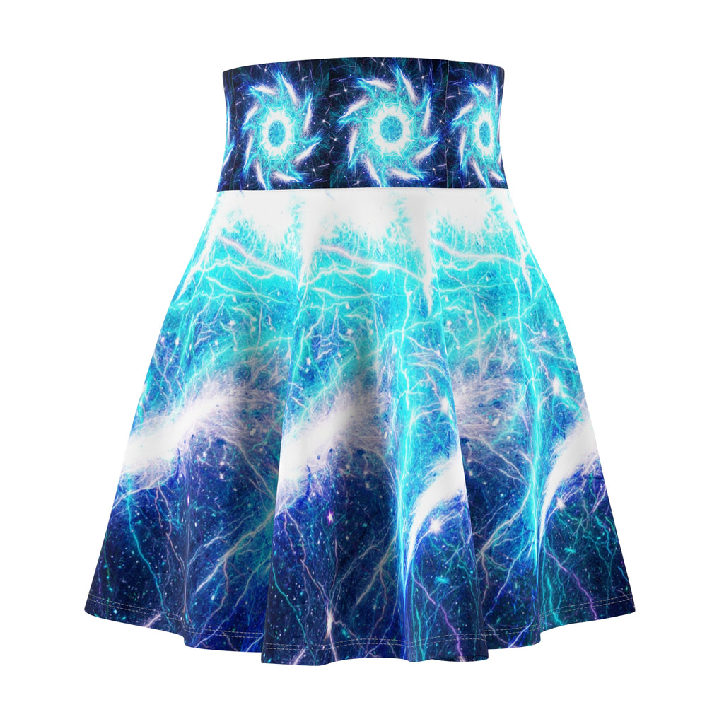 Katerina's Mandala of Electric Dragon Fire Desires Women's Skater Skirt