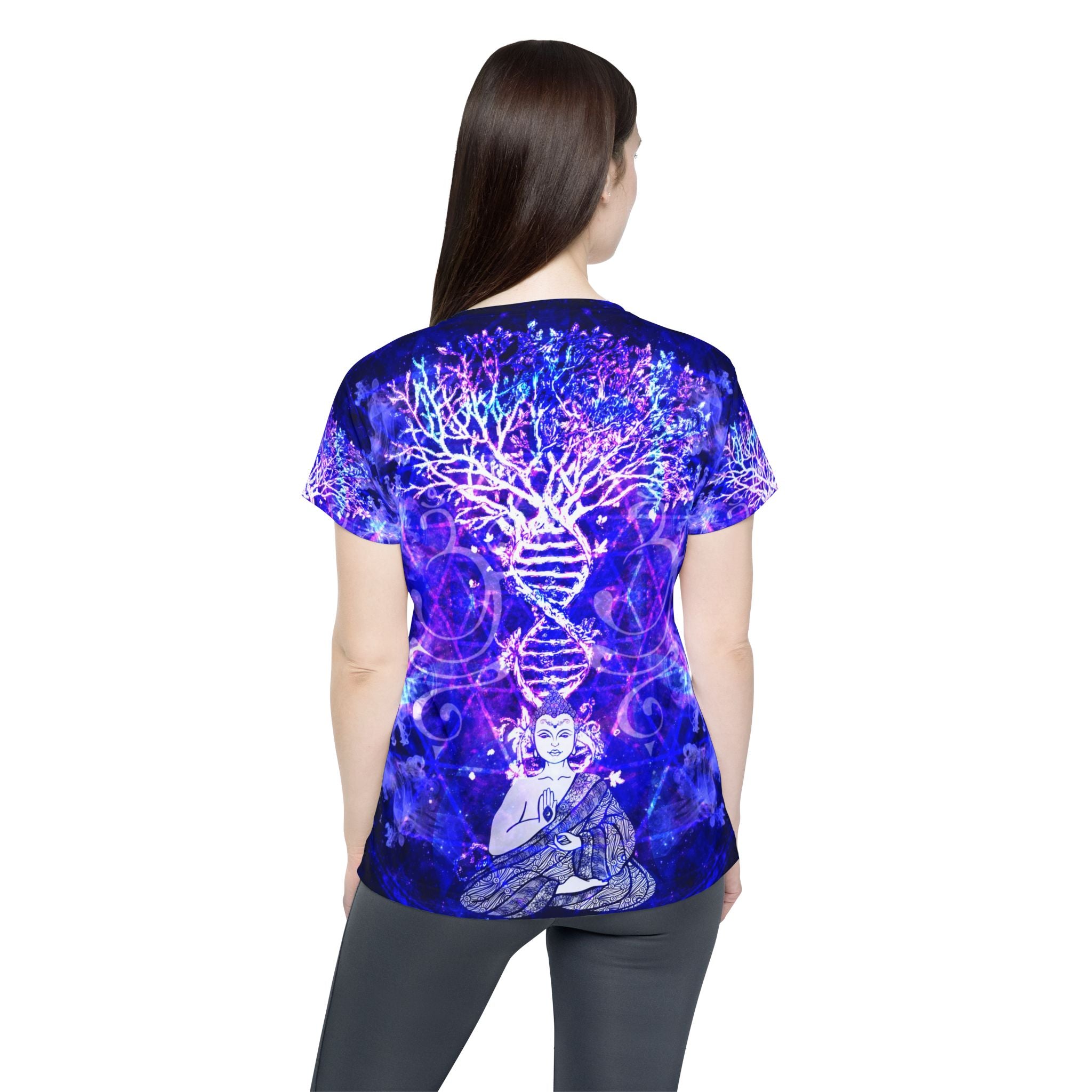Katerina's Dragon's Eye Buddha Meditations Women's Sports Jersey