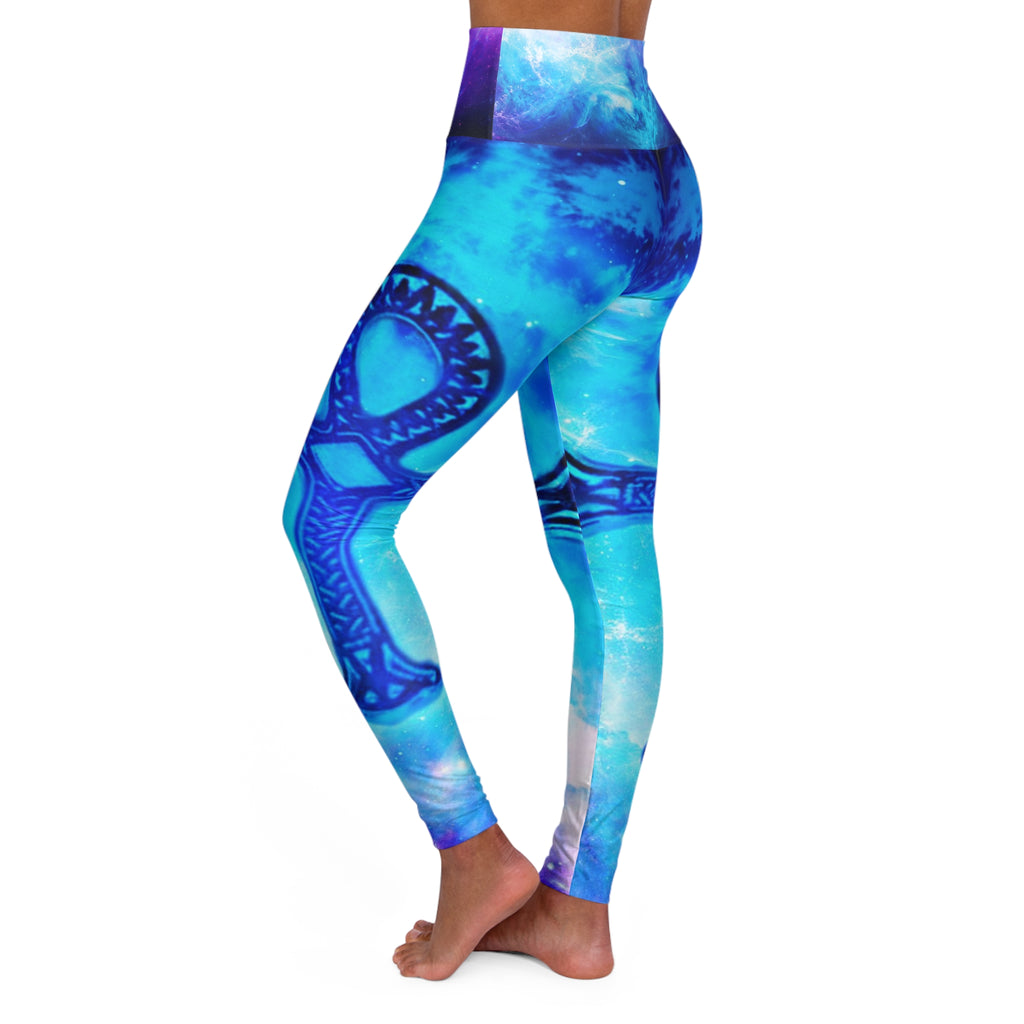 Creation's Heaven Ankh Dreams  High Waisted Yoga Leggings