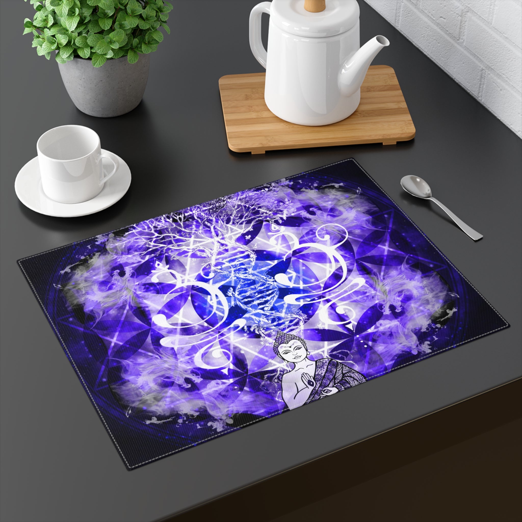 Katerina's We Will Go Home Buddha Meditations Placemat, 1pc