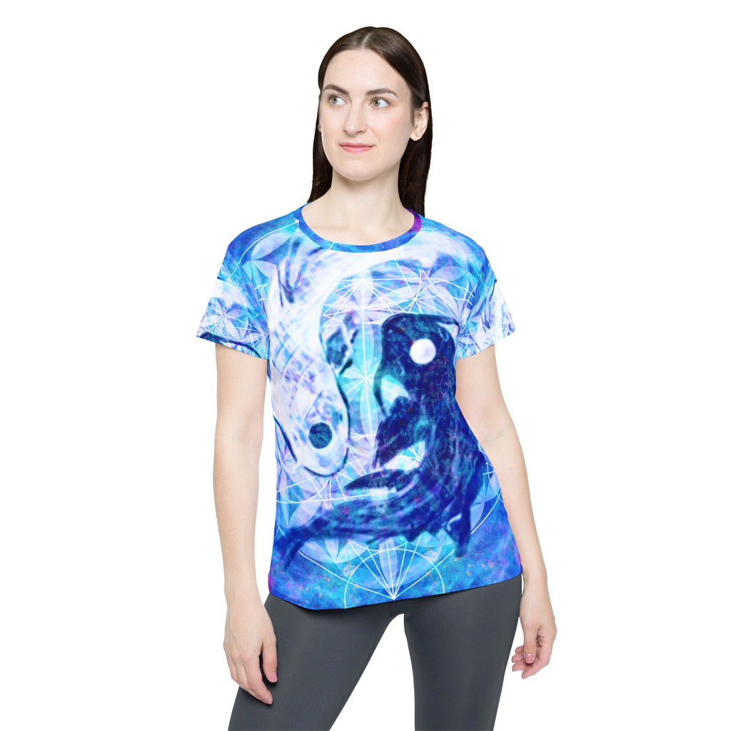 Amen Jin's Lotus Koi Meditations Women's Sports Jersey