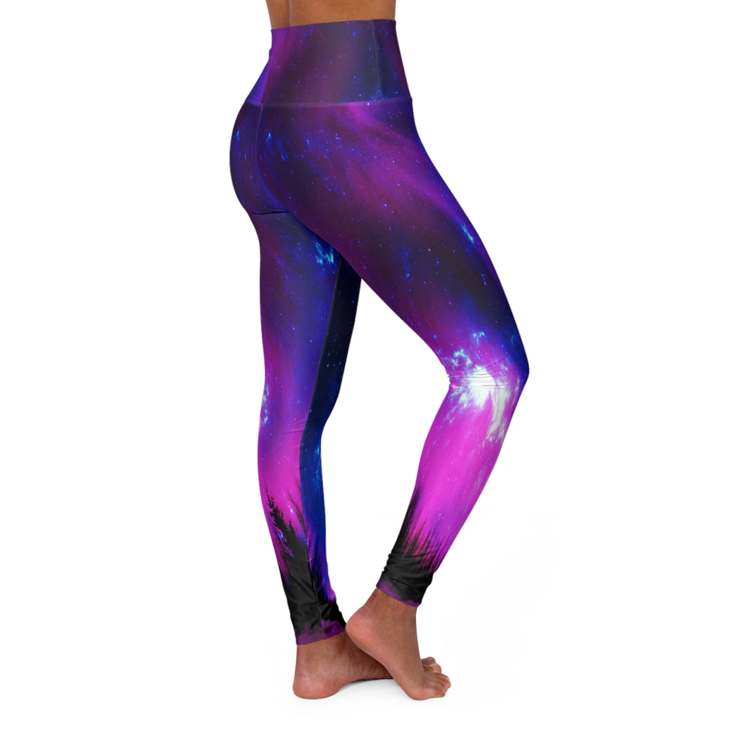 Amethyst Winter Dreams High Waisted Yoga Leggings