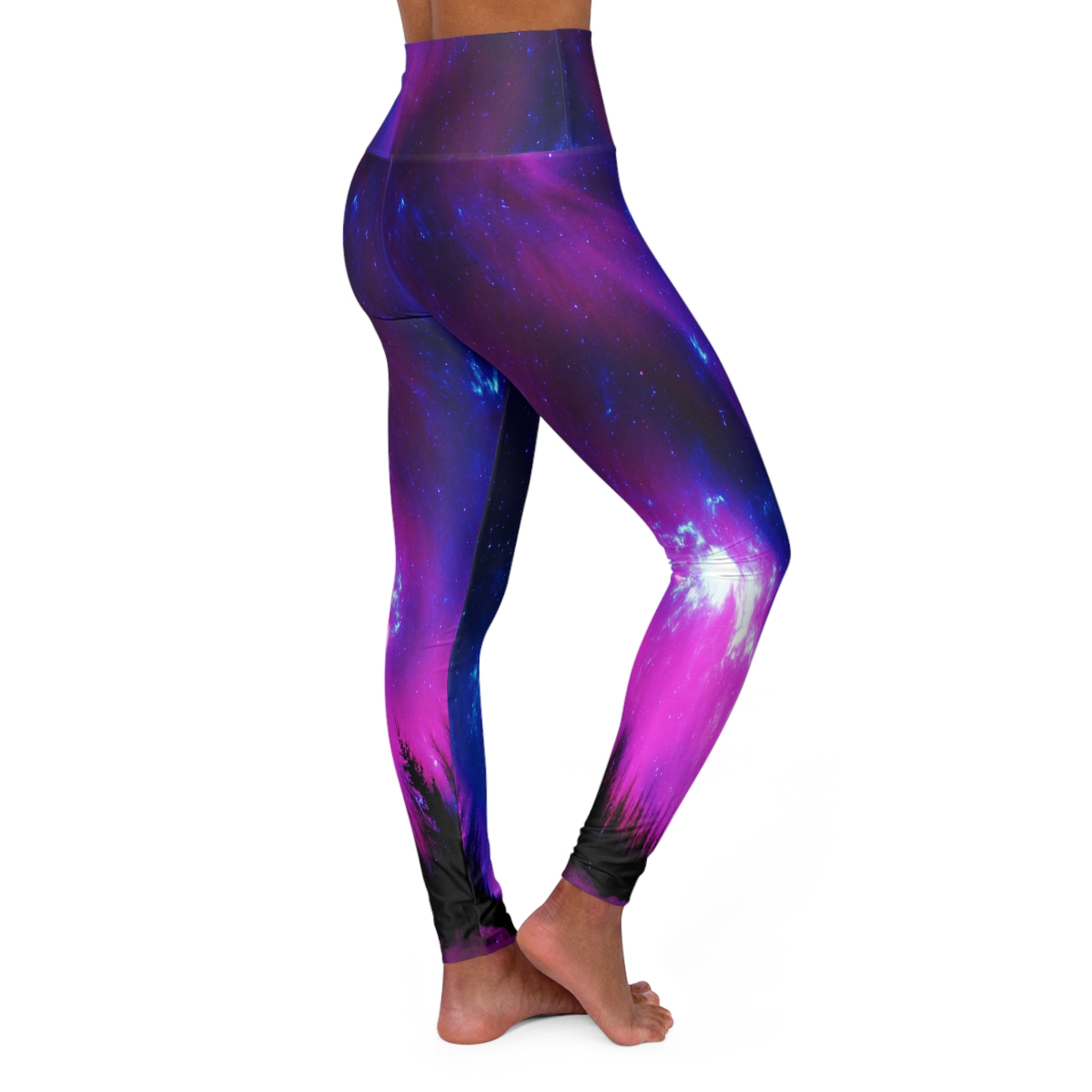 Amethyst Winter Dreams High Waisted Yoga Leggings