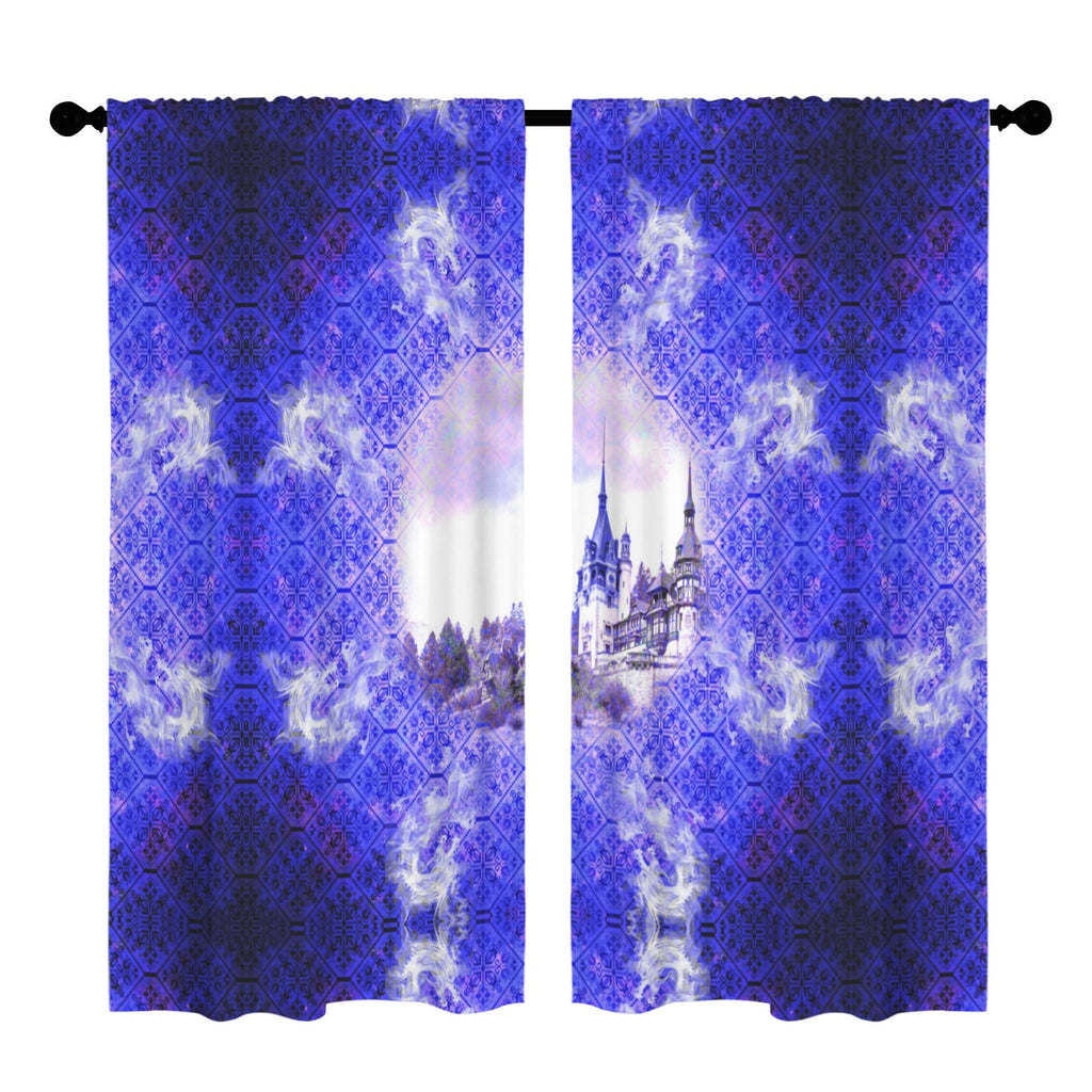 Katerina's Uncertainty in Time & Space Desires Dragoness Dreams Floor-To-Ceiling Curtain 52x84inch | Ships from USA