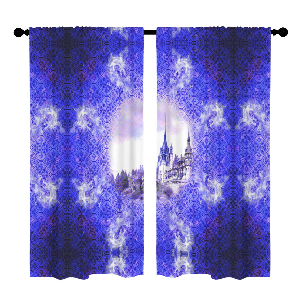 Katerina's Uncertainty in Time & Space Desires Dragoness Dreams Floor-To-Ceiling Curtain 52x84inch | Ships from USA