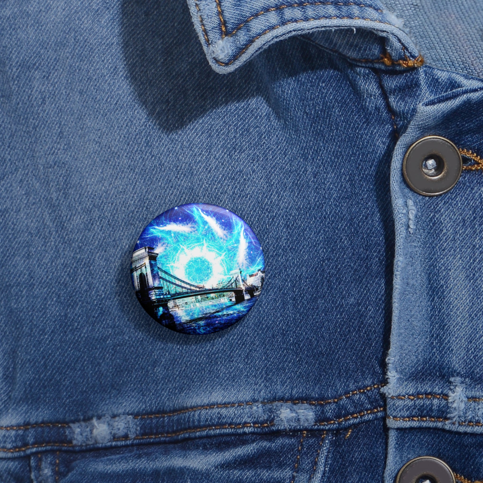 Katerina's Mandala of Dragon Fires Desires Budapest Dreams Pin Buttons
