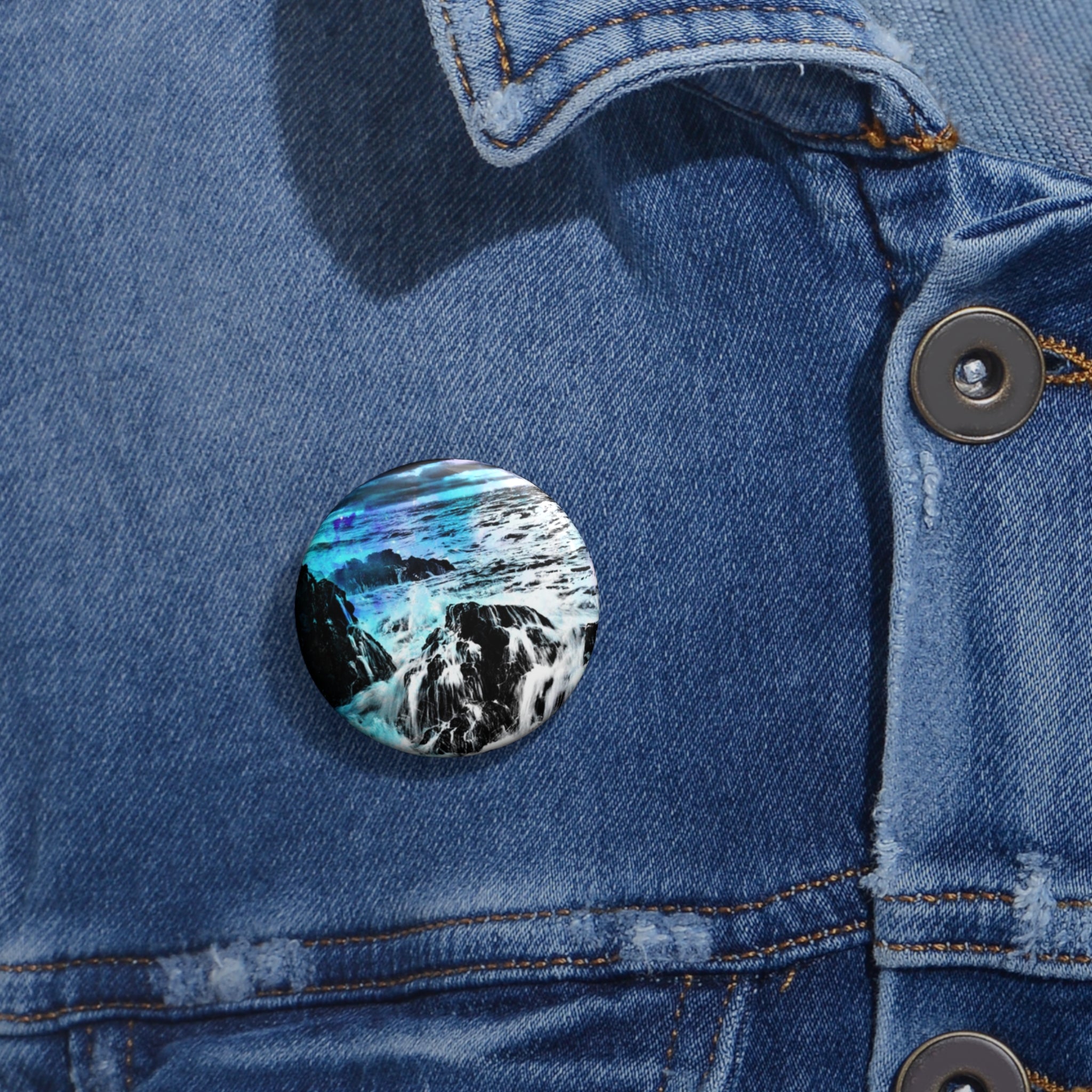 Creation's Heaven Cosmic Falls Dreams Pin Buttons