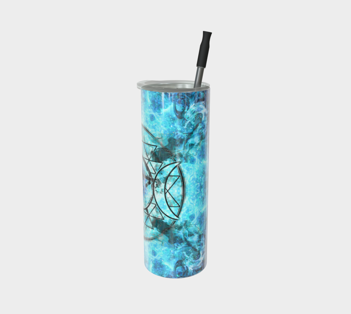 Amen Jin's all the White Horses Triple Goddess Meditations Stainless Steel Tumbler