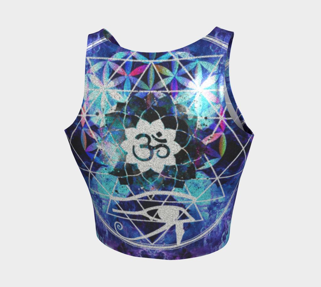 Amen Jin's Dragon's Gate Fairy Om Meditations Athletic Crop Top