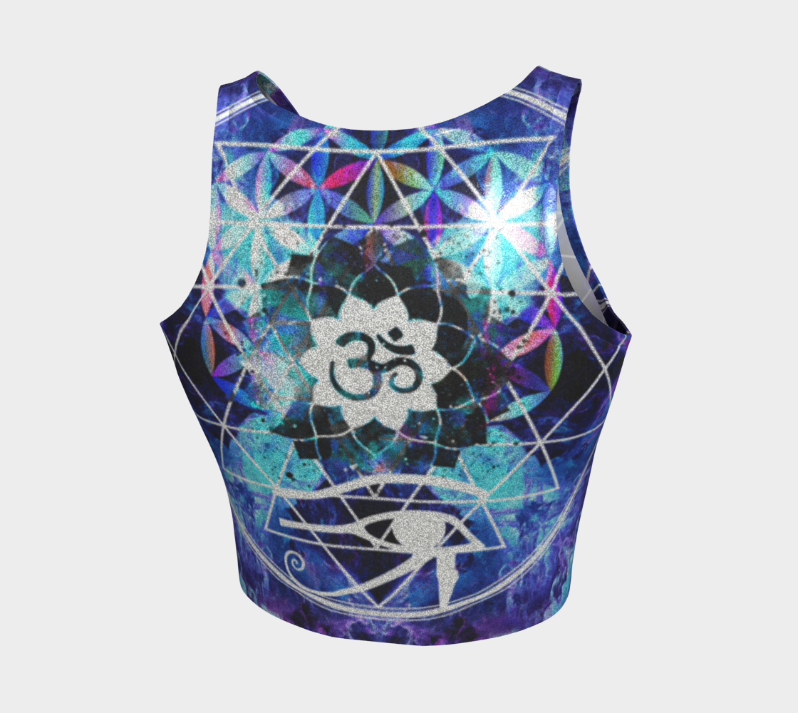Amen Jin's Dragon's Gate Fairy Om Meditations Athletic Crop Top