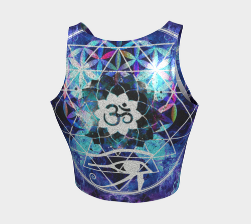 Amen Jin's Dragon's Gate Fairy Om Meditations Athletic Crop Top